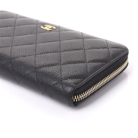 chanel zip around travel wallet|Chanel large zip around wallet.